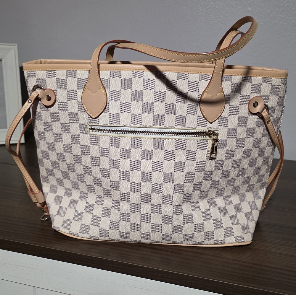 Checkard Tote  NEW - Picture 2 of 6